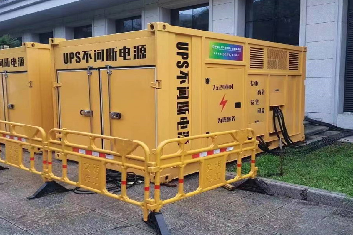 景德镇发电机租赁施工现场